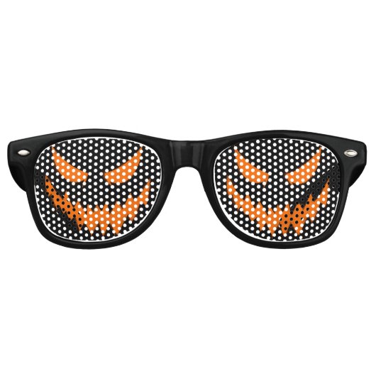 Lunettes de costume Halloween Jack-O-Lantern (Noir (Devant)