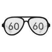 Lunettes De Fête Aviateur 60e anniversaire de la fête Shades (Devant)