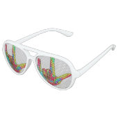 LUNETTES DE FÊTE AVIATEUR ASL JE T'AIME (Angle)