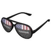 Lunettes De Fête Aviateur BIDEN HARRIS 2020 États-Unis (Angle)