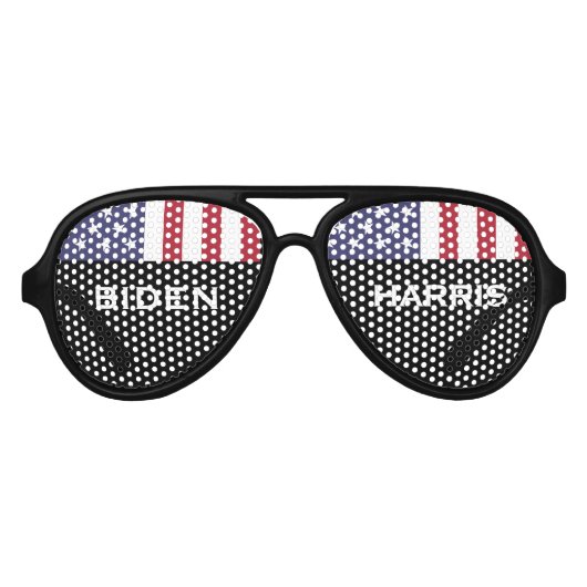Lunettes De Fête Aviateur BIDEN HARRIS 2020 États-Unis (Devant)