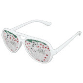 Lunettes De Fête Aviateur Bonne Chance Pour Vous (Angle)