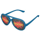 Lunettes De Fête Aviateur Boom Boom Funny Party (Angle)