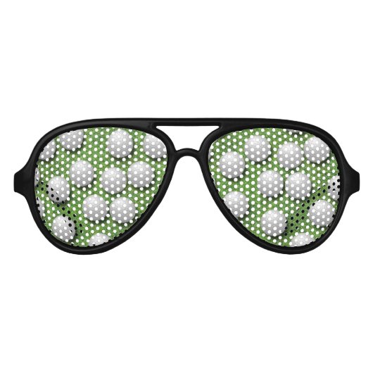 Lunettes De Fête Aviateur Boules de golf (Devant)