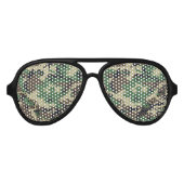 Lunettes De Fête Aviateur Camouflage militaire (Devant)