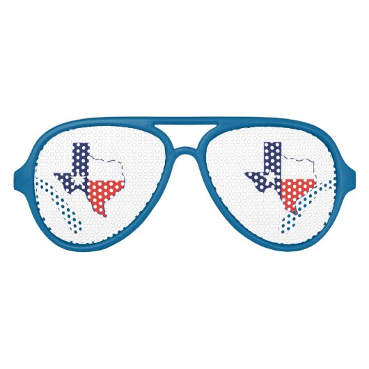 LUNETTES DE FÊTE AVIATEUR CARTE TEXAS (Devant)