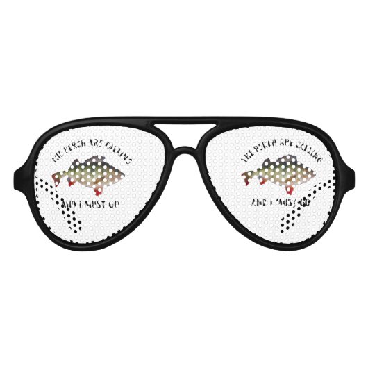 Lunettes De Fête Aviateur Citation de pêche à la perche (Devant)