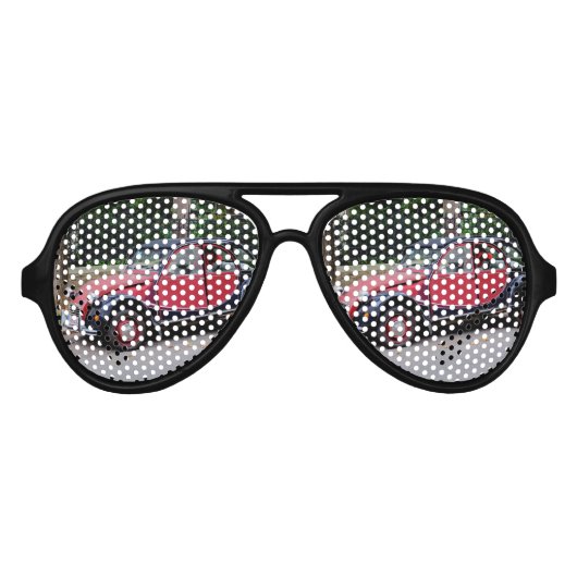 Lunettes De Fête Aviateur Citroen 2 CV Charleston (Devant)