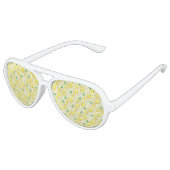 Lunettes De Fête Aviateur Citrons jaunes frais (Angle)