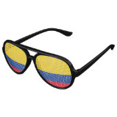 Lunettes De Fête Aviateur Colombie (Angle)