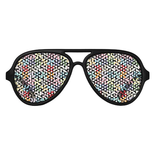 Lunettes De Fête Aviateur Colorful (Devant)