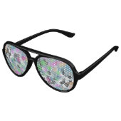 Lunettes De Fête Aviateur Colorful Confeti (Angle)