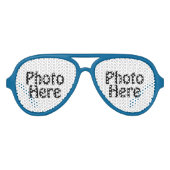 Lunettes De Fête Aviateur Customisé Avec Votre Photo Favorite (Devant)