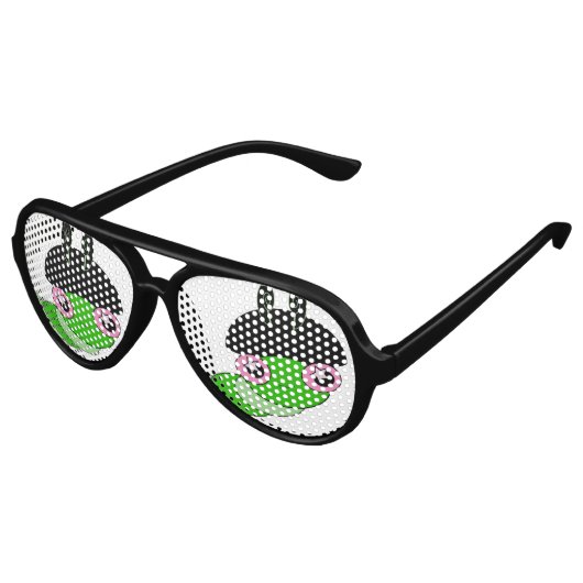 Lunettes De Fête Aviateur Cute Caterpillar (Angle)