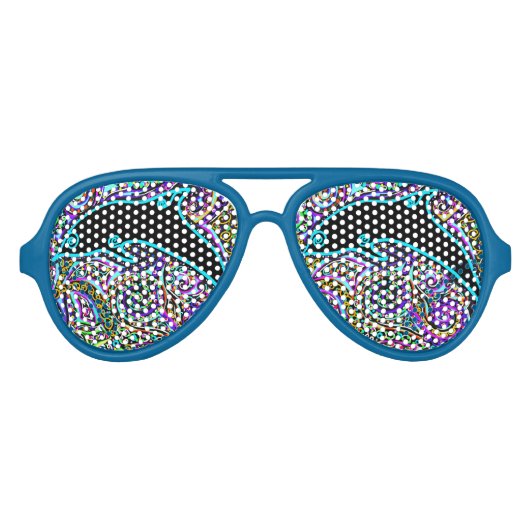 Lunettes De Fête Aviateur Design d'art dauphin (Devant)