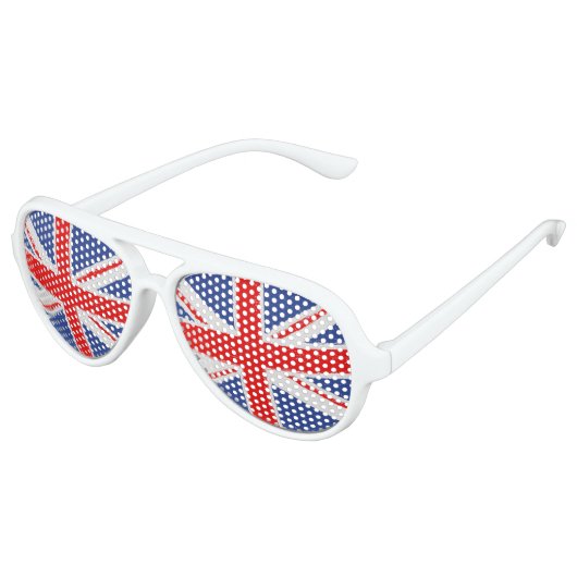 Lunettes De Fête Aviateur Drapeau (Angle)