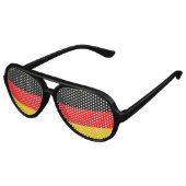 Lunettes De Fête Aviateur Drapeau Allemagne (Angle)