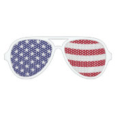 Lunettes De Fête Aviateur Drapeau américain (Devant)