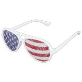 Lunettes De Fête Aviateur Drapeau américain (Angle)