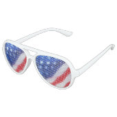 LUNETTES DE FÊTE AVIATEUR DRAPEAU AMÉRICAIN (Angle)