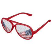 Lunettes De Fête Aviateur Drapeau américain 2412 (Angle)