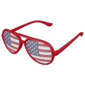 Lunettes De Fête Aviateur Drapeau américain patriotique Drapeau américain ét (Angle)