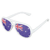 Lunettes De Fête Aviateur Drapeau Australie (Angle)