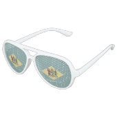 Lunettes De Fête Aviateur Drapeau de l'État du Delaware (Angle)