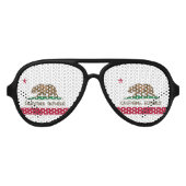 Lunettes De Fête Aviateur Drapeau d'État de la République de Californie (Devant)