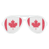 Lunettes De Fête Aviateur Drapeau du Canada (Devant)