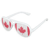 Lunettes De Fête Aviateur Drapeau du Canada (Angle)