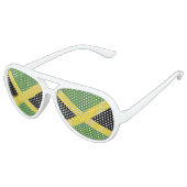 Lunettes De Fête Aviateur Drapeau Jamaïque (Angle)