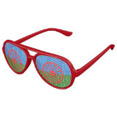Lunettes De Fête Aviateur Drapeau romani (Angle)