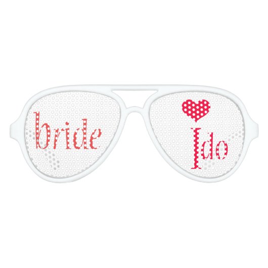Lunettes De Fête Aviateur Épouse I Do Party (Devant)
