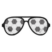 Lunettes De Fête Aviateur Équipe de football à thème (Devant)