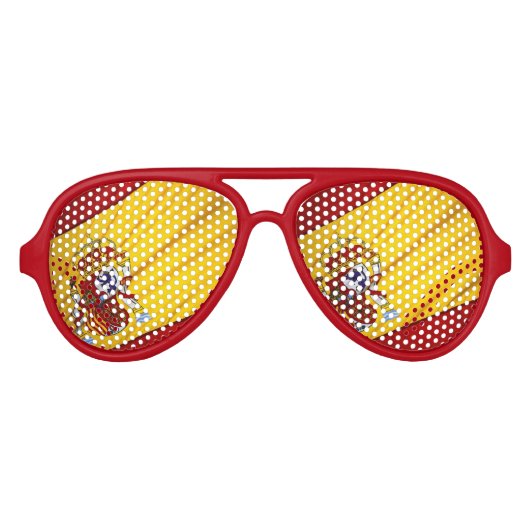 LUNETTES DE FÊTE AVIATEUR ESPAGNE (Devant)