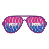 Lunettes De Fête Aviateur Fête de la fierté bisexuelle (Devant)