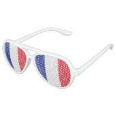 Lunettes De Fête Aviateur Fête du drapeau français | France fierté (Angle)
