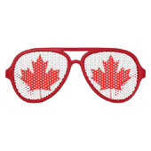 LUNETTES DE FÊTE AVIATEUR FEUILLE MAPLE DU CANADA (Devant)