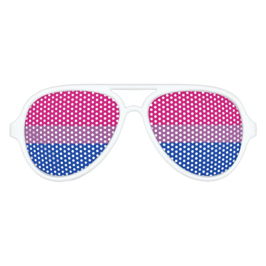 Lunettes De Fête Aviateur Fierté bisexuelle (Devant)