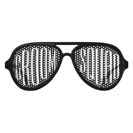 Lunettes De Fête Aviateur Fun Groom Squad Bachelor Party Faveurs (Devant)