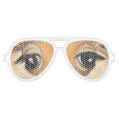 Lunettes De Fête Aviateur Giraffe romantique - Drôle (Devant)