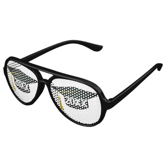 Lunettes De Fête Aviateur Grad Casquette (Angle)