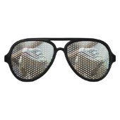 Lunettes De Fête Aviateur Grand Cayman Iguana (Devant)