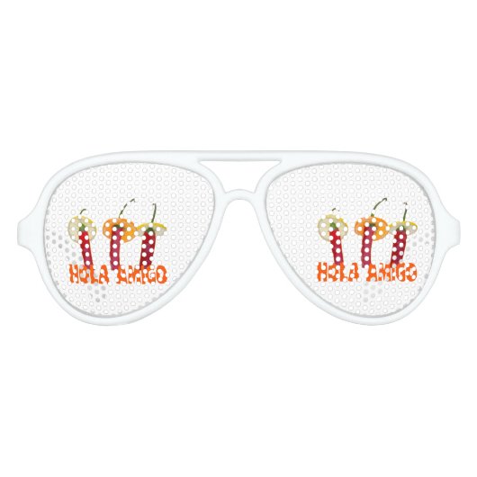 Lunettes De Fête Aviateur Hola amigo (Devant)