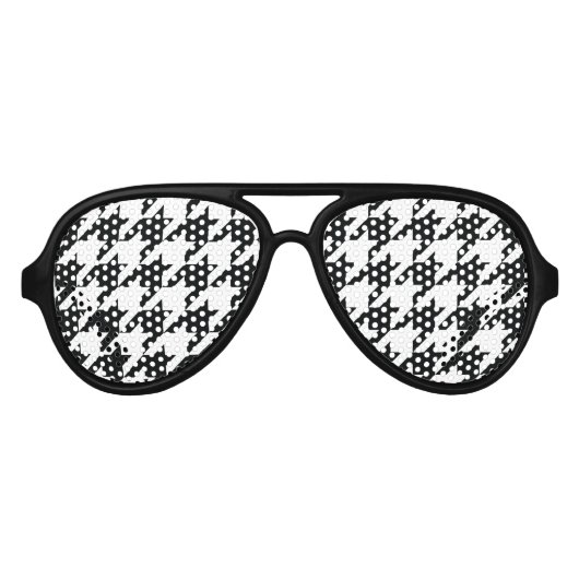 Lunettes De Fête Aviateur Houndstooth (Devant)