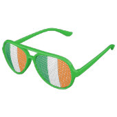 Lunettes De Fête Aviateur Irish Flag - Aviator Party Shades! (Angle)
