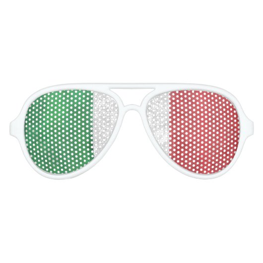 Lunettes De Fête Aviateur Italie (Devant)