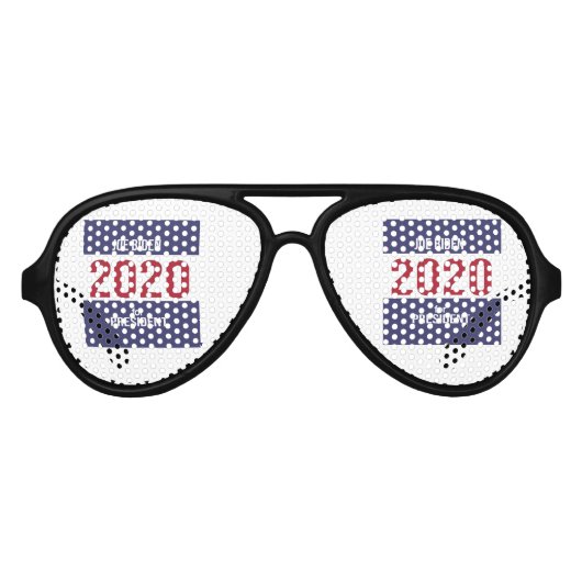 Lunettes De Fête Aviateur Joe Biden pour l'élection présidentielle 2020 USA (Devant)