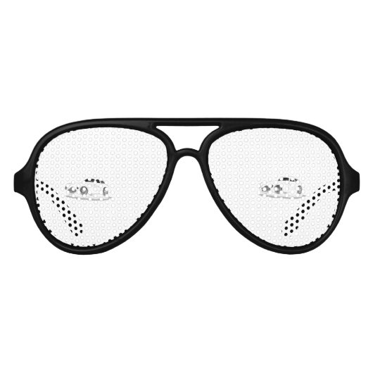 Lunettes De Fête Aviateur machine rétro (Devant)